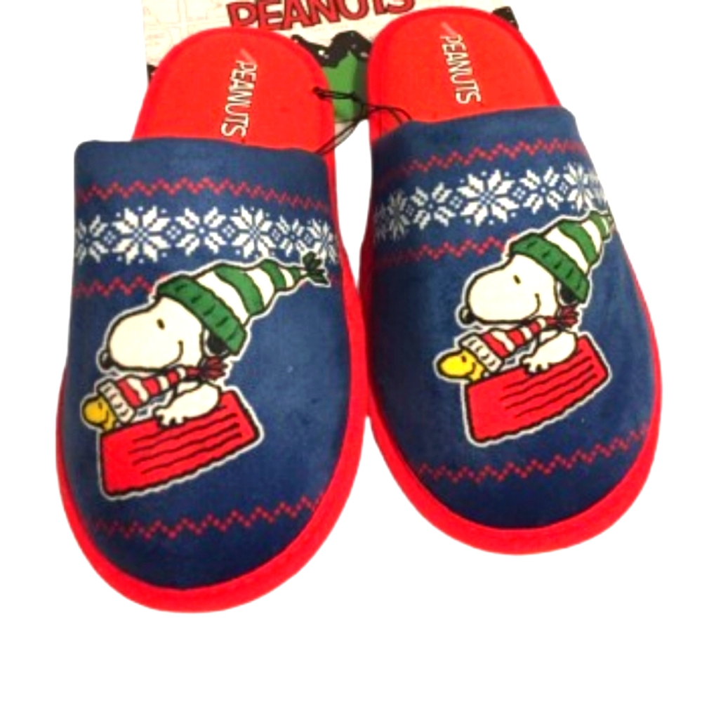 Peanuts Snoopy Slippers Size Youth Large (13-1)